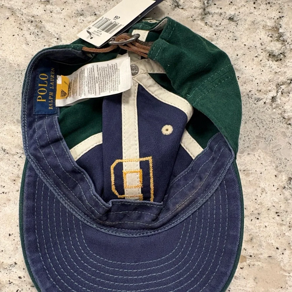 Ralph Lauren Green hat with Yellow P - Picture 6 of 6
